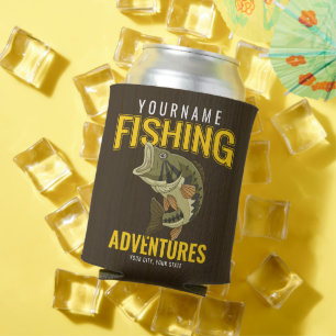 Porta-lata Aventuras Personalizadas de Pesca Pescador de Roba