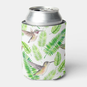 Porta-lata Aves de capoeira e folhas tropicais