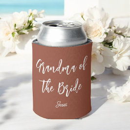 Porta-lata Avó da Noiva Casamento Marrom