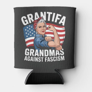 Porta-lata Avó Grantifa Contra o Fascismo Sem Rei EUA