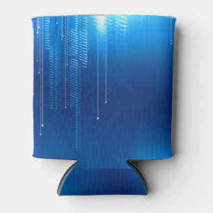 Porta-lata Azul com resfriador linear design