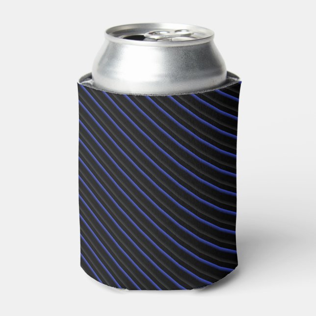 Porta-lata Azul Escuro e Preto Diagonal Strik (Can Front)