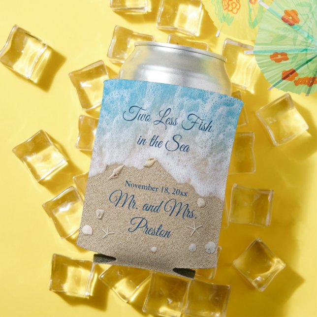 Porta-lata Azul, menos dois peixes no mar (Verão in situ)