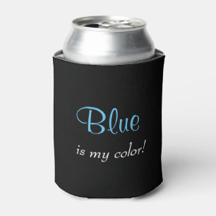 Porta-lata Azul Preto