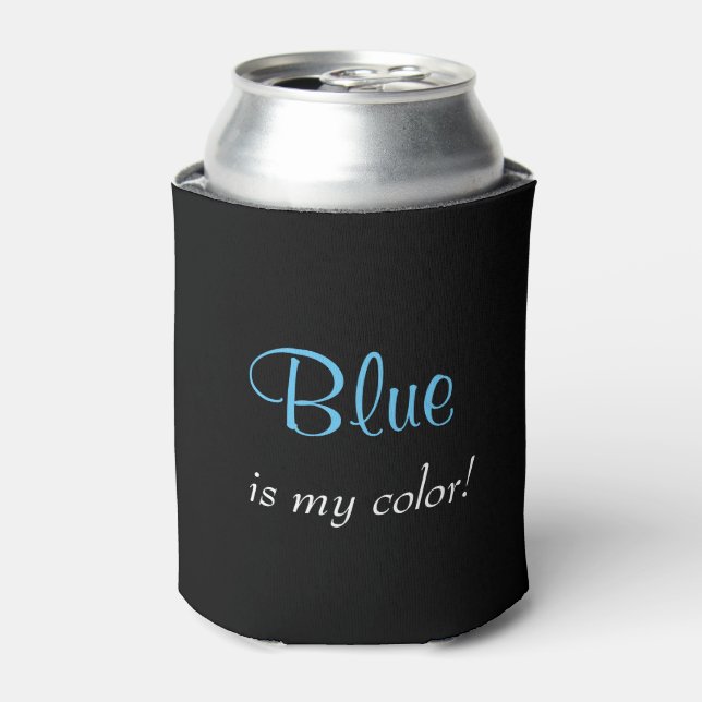 Porta-lata Azul Preto  (Can Front)