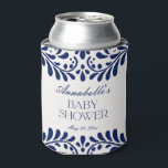 Porta-lata Azulejo Blue Talavera Chá de fraldas Fiesta em esp<br><div class="desc">Todo mundo ama uma festa! Esta coleção é uma maravilhosa mistura de elegância e herança cultural, inspirada nos tradicionais padrões azulejos mexicanos de Talavera. A vibrante fronteira floral azul exude sofisticação e um toque de charme festivo, fazer perfeito para sua celebração inspirada em espanhol ou mexicano. Quer esteja hospedando uma...</div>