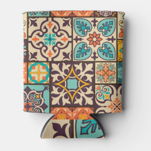 Porta-lata Azulejo Colorido de Patchwork Islam Motifs