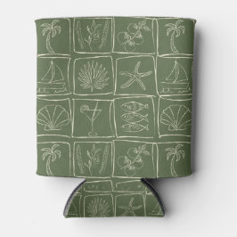 Porta-lata Azulejo Mediterrâneo Caprichoso da Oliveiras na Co