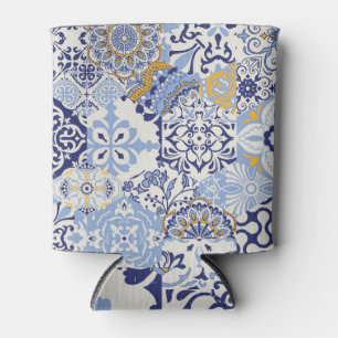 Porta-lata Azulejos Azulejos coloridos: padrão desenhado à mã