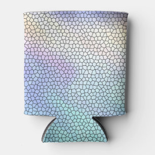 Porta-lata Azulejos do mosaico bonito do Pastel Azul-Azul-Aqu