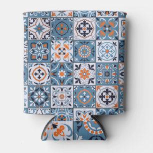 Porta-lata Azulejos marroquinos: Elegância sem costura Vintag