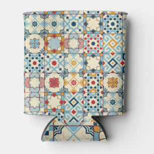Porta-lata Azulejos marroquinos, um padrão perfeito e colorid