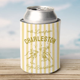 Porta-lata Bachelorette Pastel Stripes Martini Cheias