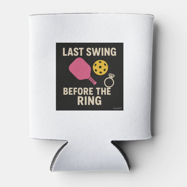Porta-lata Bachelorette Pickleball Koozie (Frente)