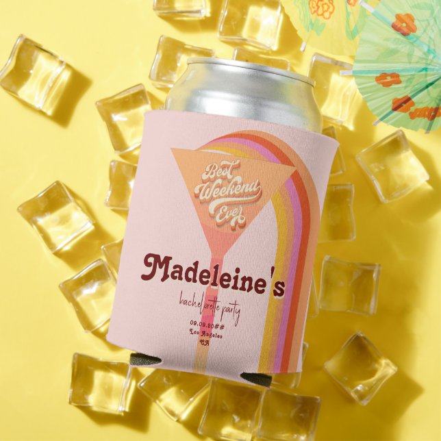 Porta-lata Bachelorette Sunset de Arte Retroativa (Verão in situ)