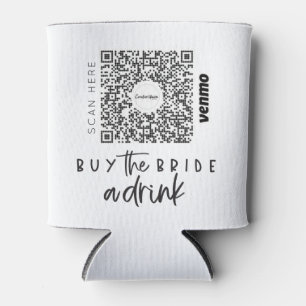 Porta-lata Bachelorette Venmo Código QR Comprar Noiva A Bebid
