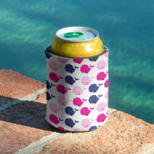 Porta-lata Baleias Cutas, Padrão De Baleias, Animais Do Mar