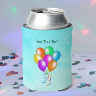 Porta-lata Balões Coloridos do Grupo de Fest Correspondendo a