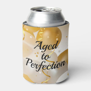 Porta-lata Balões Dourados e Brancos Envelhecidos à Perfeição