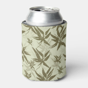 Porta-lata Bambu em Beige Sheers - padrão de superfície uni