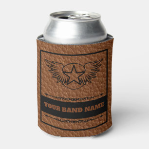 Porta-lata Banda de nome personalizado Merch Rock Country Mú