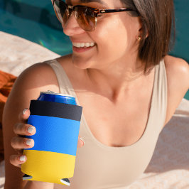 Porta-lata Bandas Azuis Amarelas