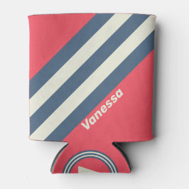 Porta-lata Bandas do Clube Retro Beach com Nome