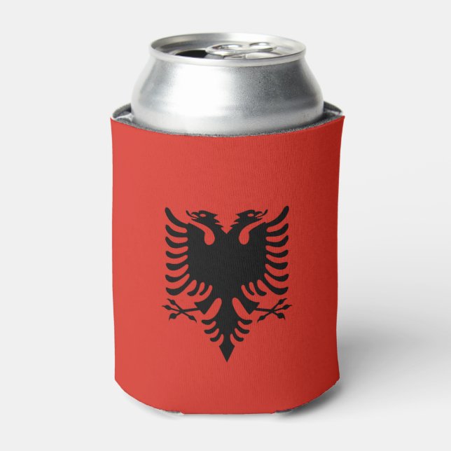 Porta-lata Bandeira albanesa (Can Front)