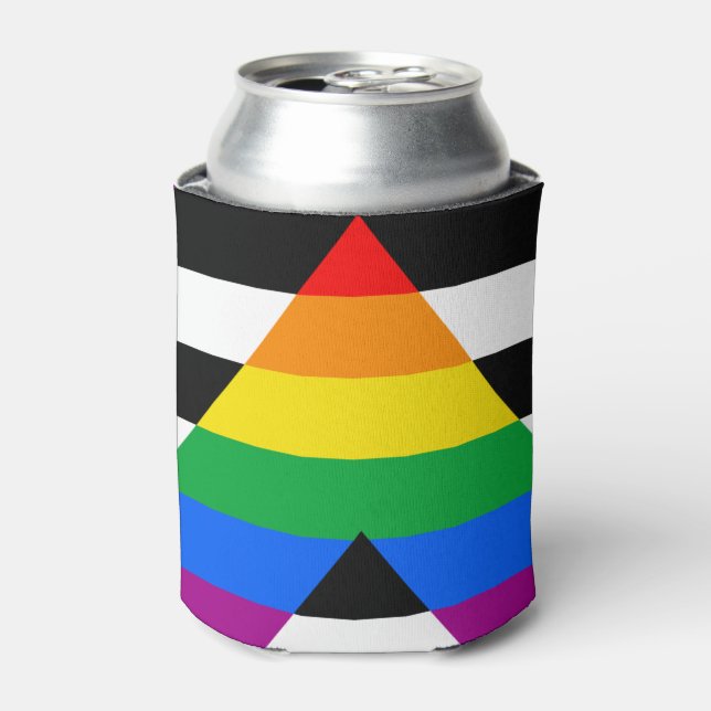 Porta-lata Bandeira Aliada LGBTQ+ (Can Front)