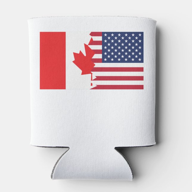 Porta-lata Bandeira Americana Canadense (Traseira)