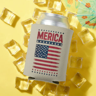 Porta-lata Bandeira Americana em 4 de julho