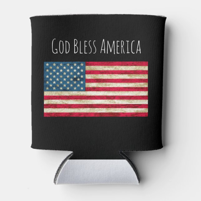 Porta-lata Bandeira Americana Incomodada ou Frigorífico (Frente)