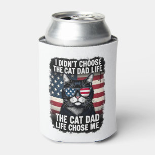 Porta-lata Bandeira Americana Vintage Gato Pai Dia dos Pais G