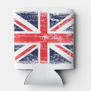 Porta-lata Bandeira BRITÂNICA retro de Union Jack do vintage