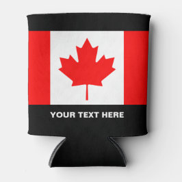 Porta-lata Bandeira canadense personalizada pode resfriar par