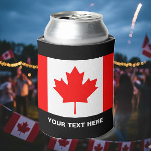 Porta-lata Bandeira canadense personalizada pode resfriar par