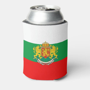 Porta-lata Bandeira casaco de armas da Bulgária  