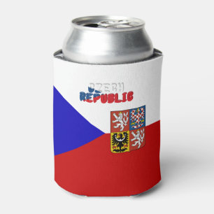 Porta-lata Bandeira casaco de armas da República Checa