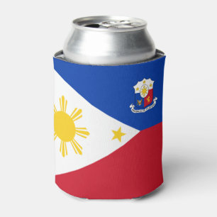 Porta-lata Bandeira-casaco de armas das Filipinas