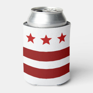 Porta-lata bandeira da cidade de Washington D.C.