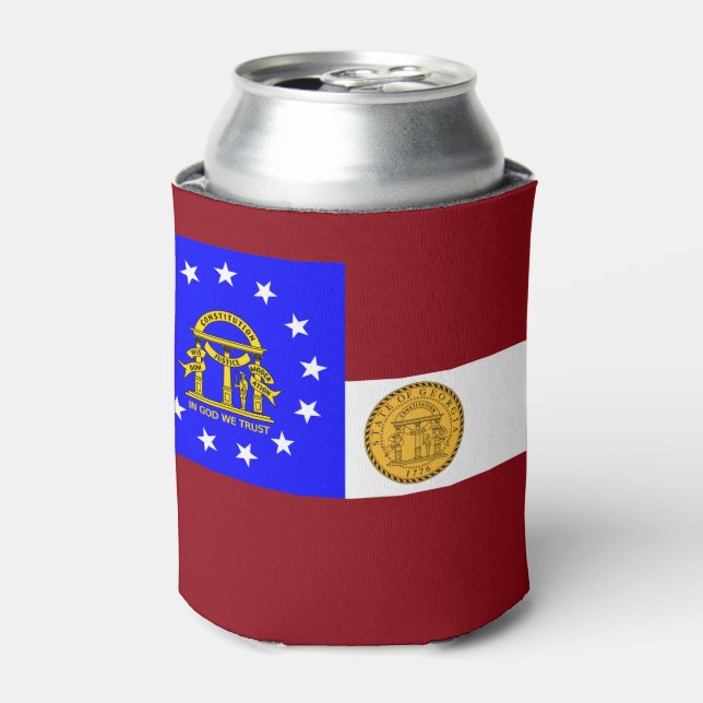 Porta-lata Bandeira da Geórgia (Can Front)