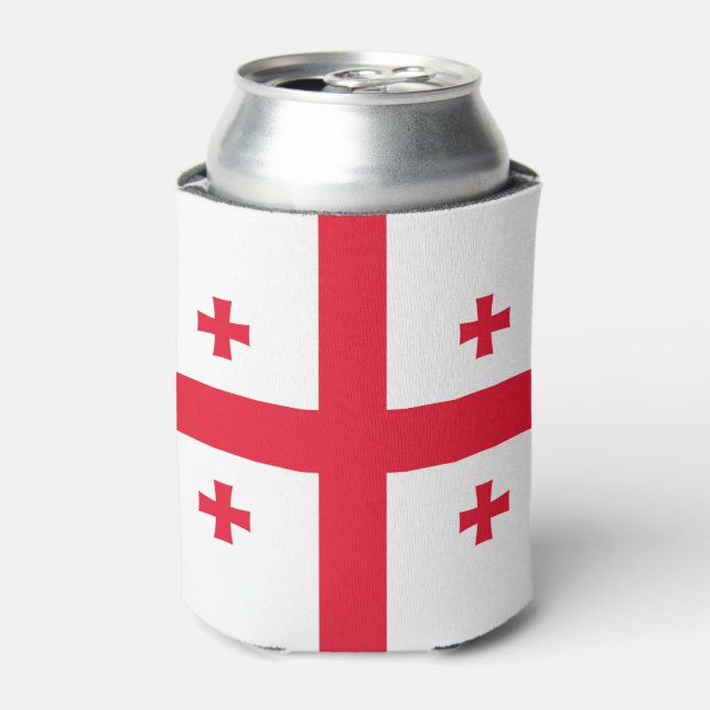 Porta-lata Bandeira da Geórgia (Can Front)