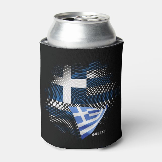 Porta-lata bandeira da Grécia (Can Front)