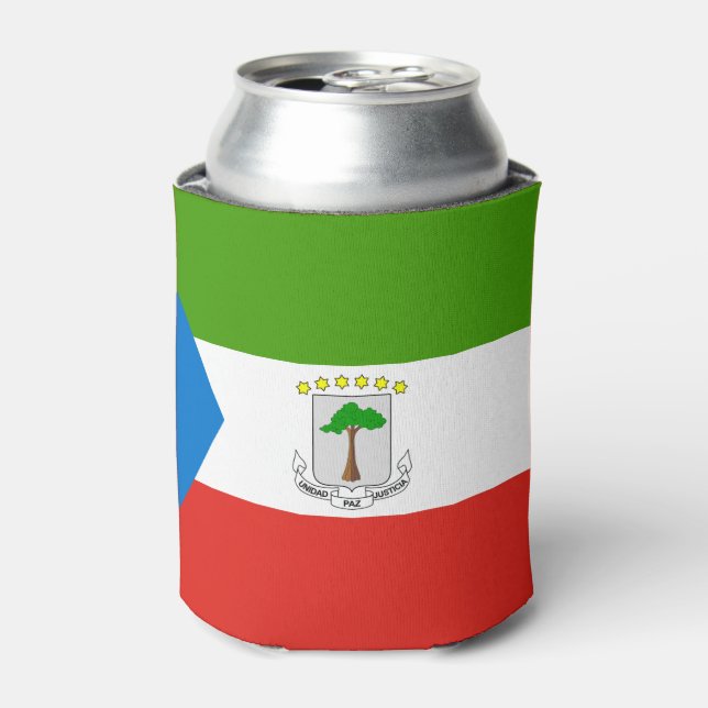 Porta-lata Bandeira da Guiné Equatorial (Can Front)