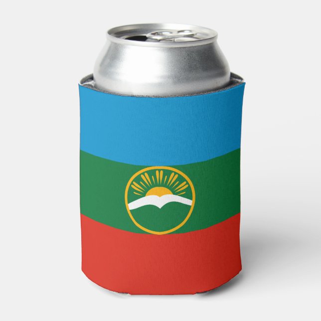 Porta-lata Bandeira da Karachay-Circássia (Can Front)