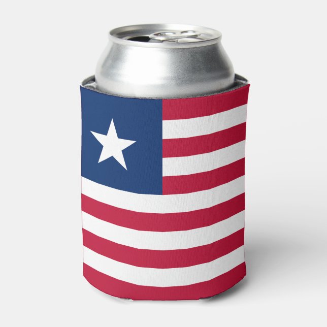 Porta-lata Bandeira da Libéria (Can Front)