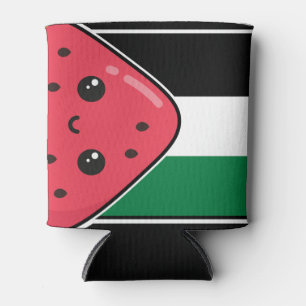 Porta-lata Bandeira da Palestina Cura com Palestina Livre de 