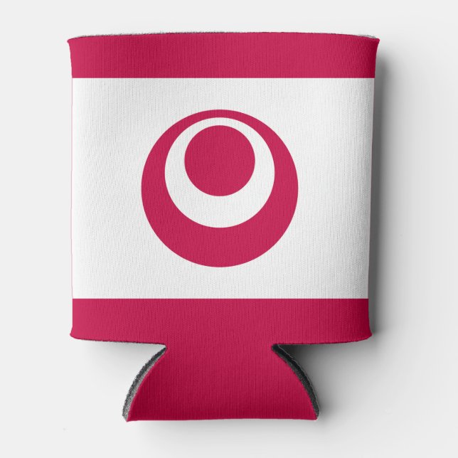 Porta-lata Bandeira da Prefeitura de Okinawa, Japão (Frente)