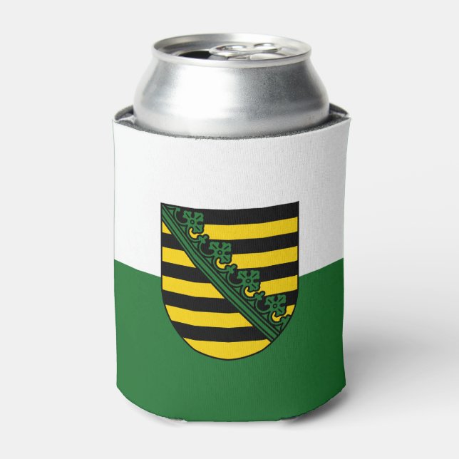 Porta-lata Bandeira da Saxónia Can Cooler (Can Front)