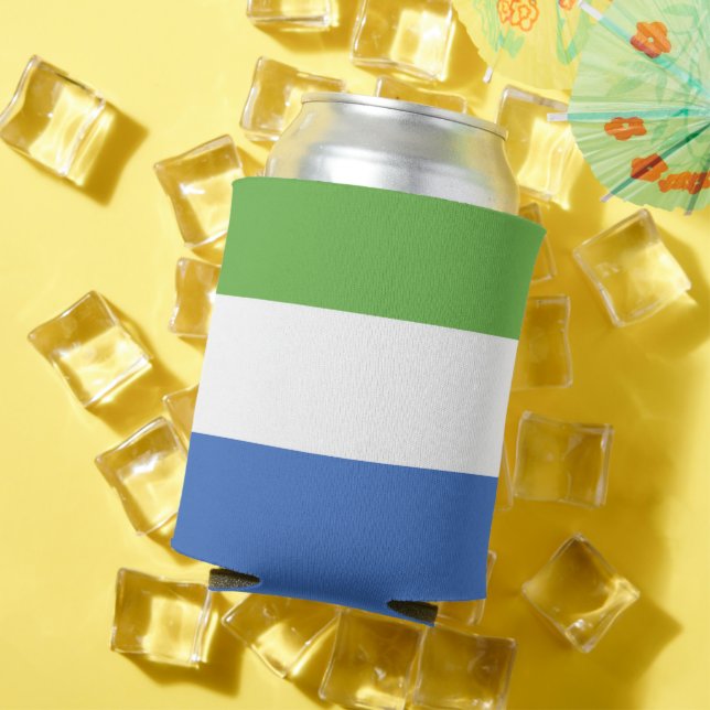 Porta-lata bandeira da Serra Leoa (Verão in situ)